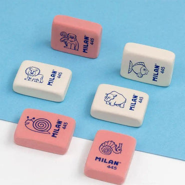 Milan Cartoons Designs 445 Erasers Single Piece The Stationers